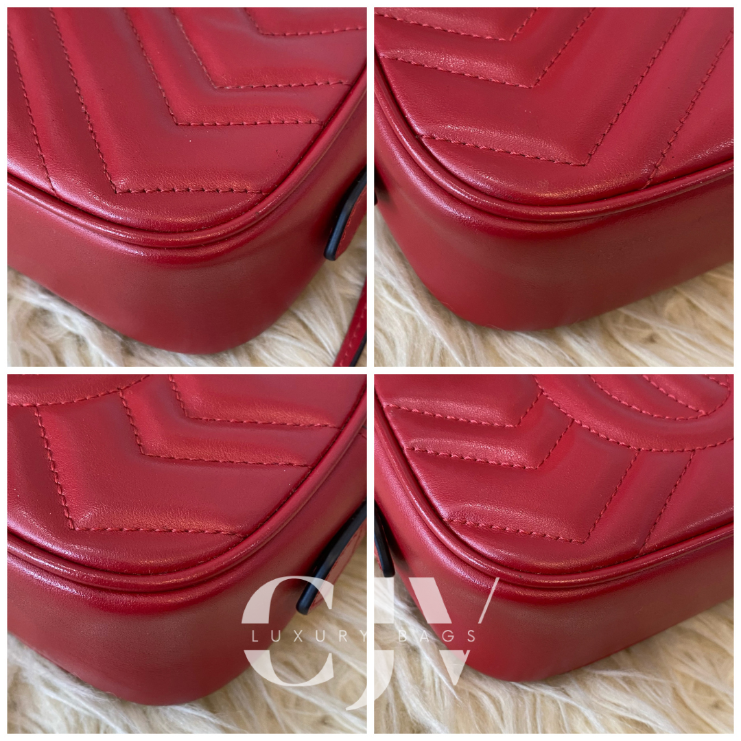 Gucci Marmont Camera Bag Red