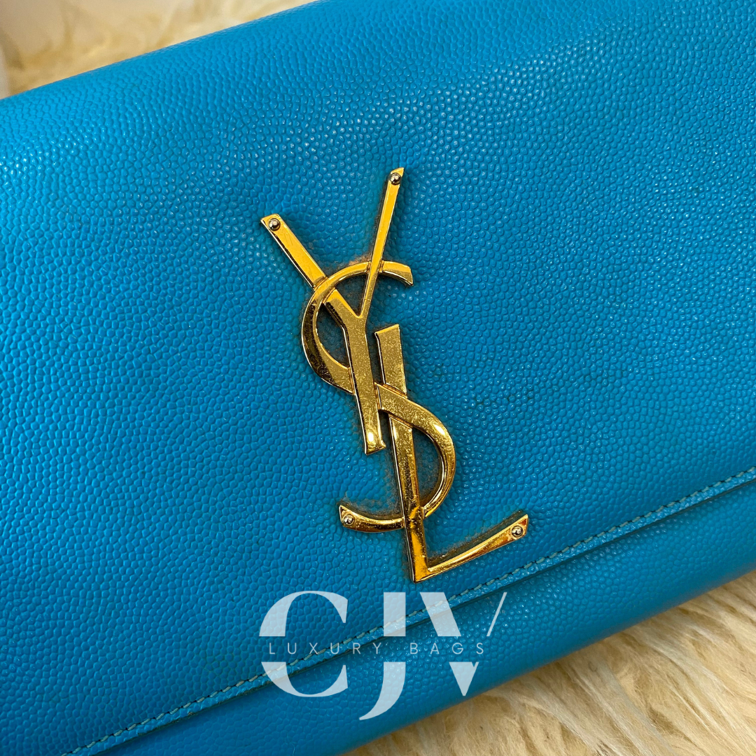 YSL Kate Clutch Turquoise