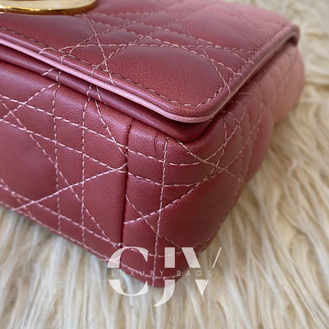 Dior Caro Small Ombre Red