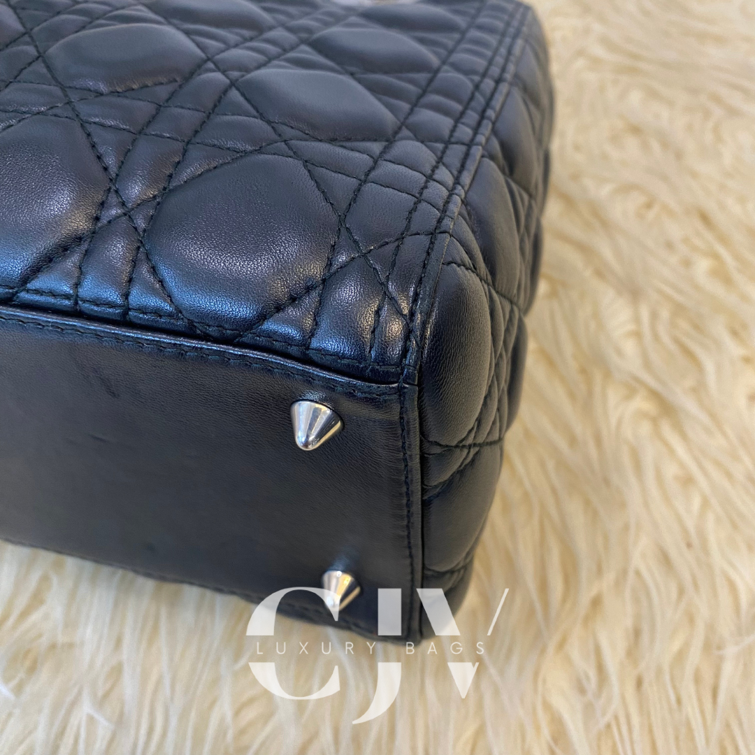 Lady Dior Medium Black SHW