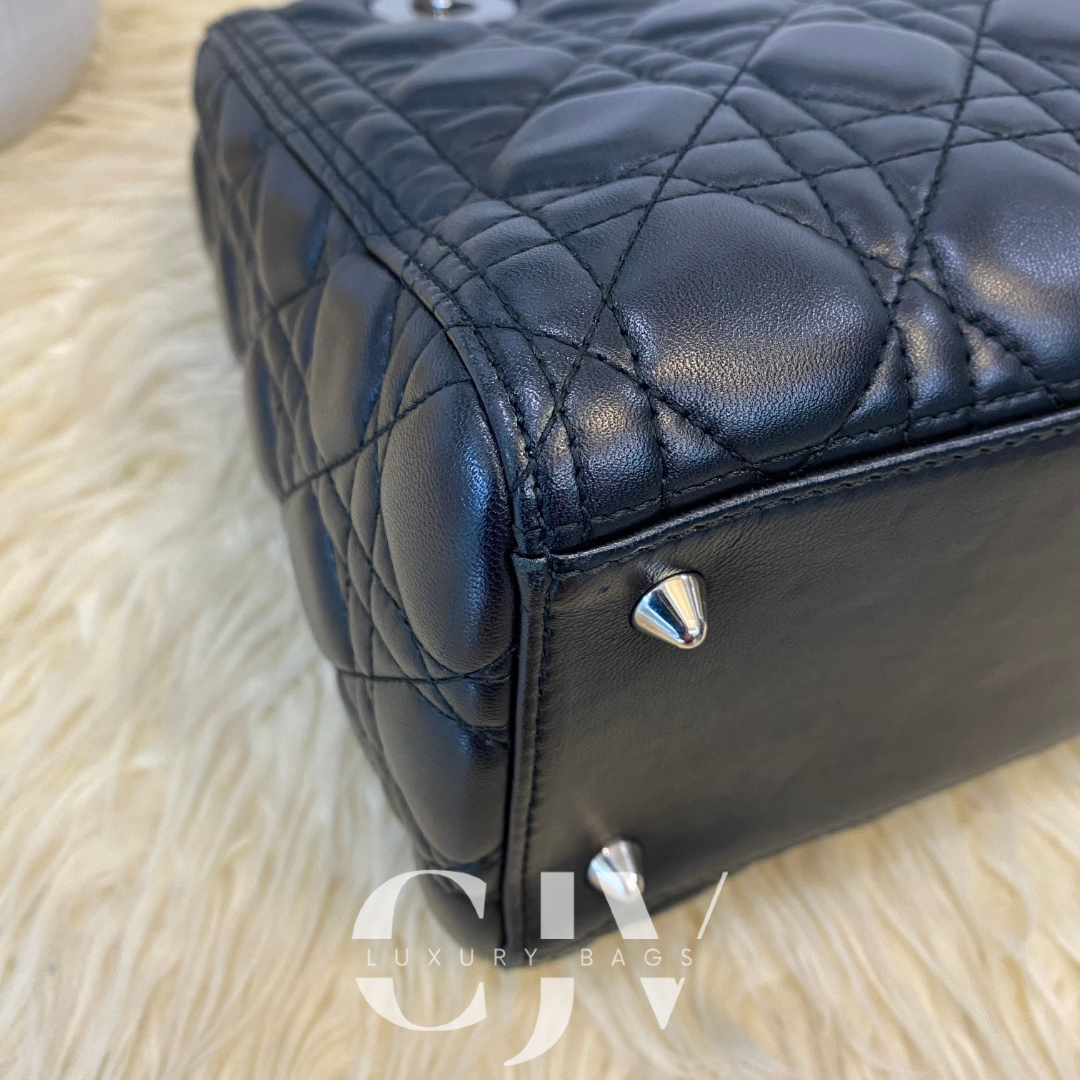 Lady Dior Medium Black SHW