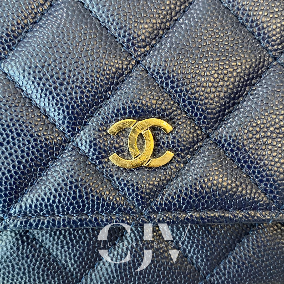 Chanel Woc Navy Blue Caviar