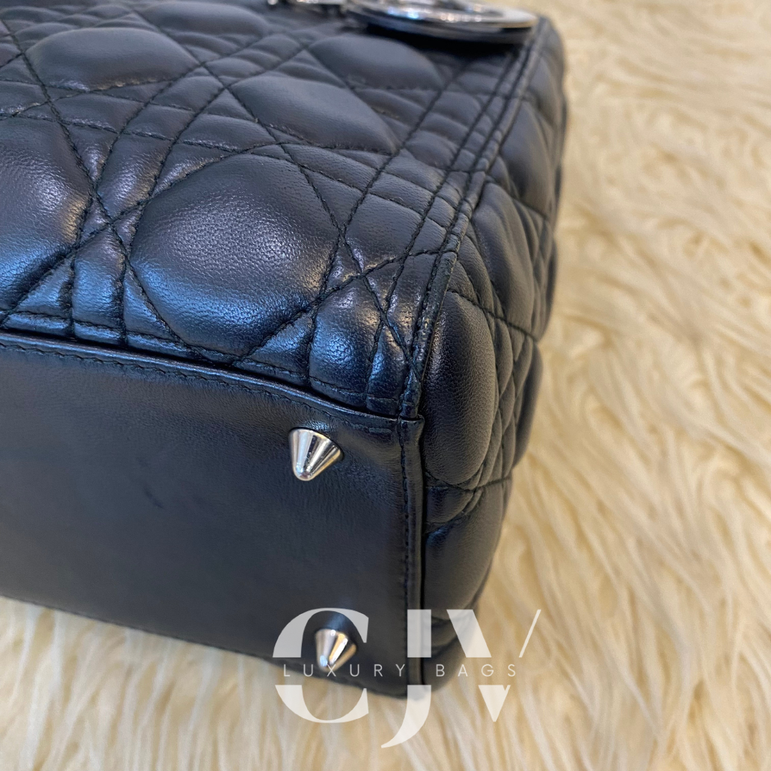 Lady Dior Medium Black SHW