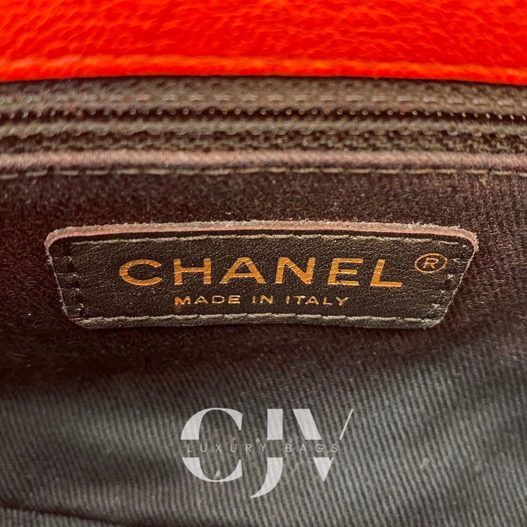 Chanel Medallion Charm Flap Red