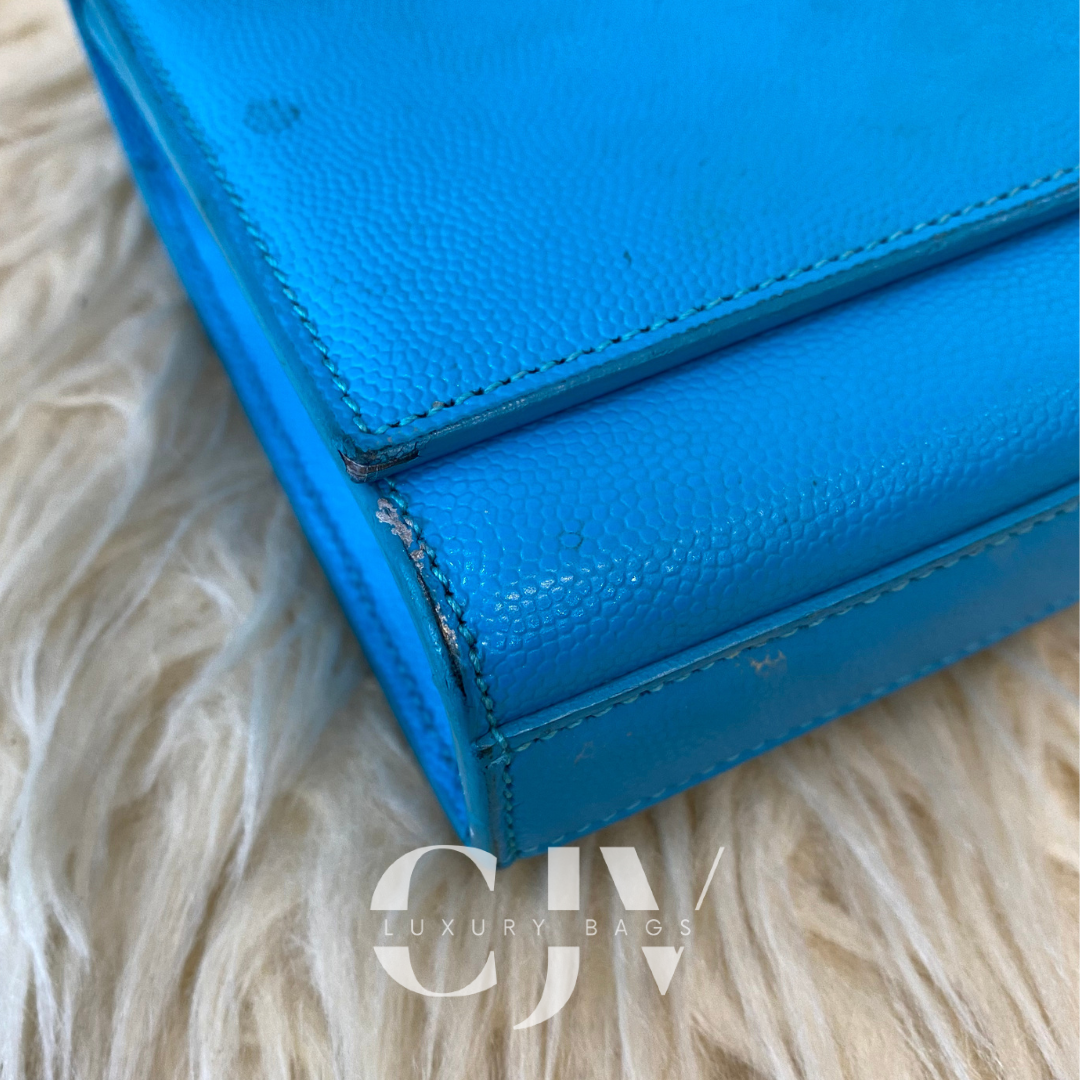 YSL Kate Clutch Turquoise