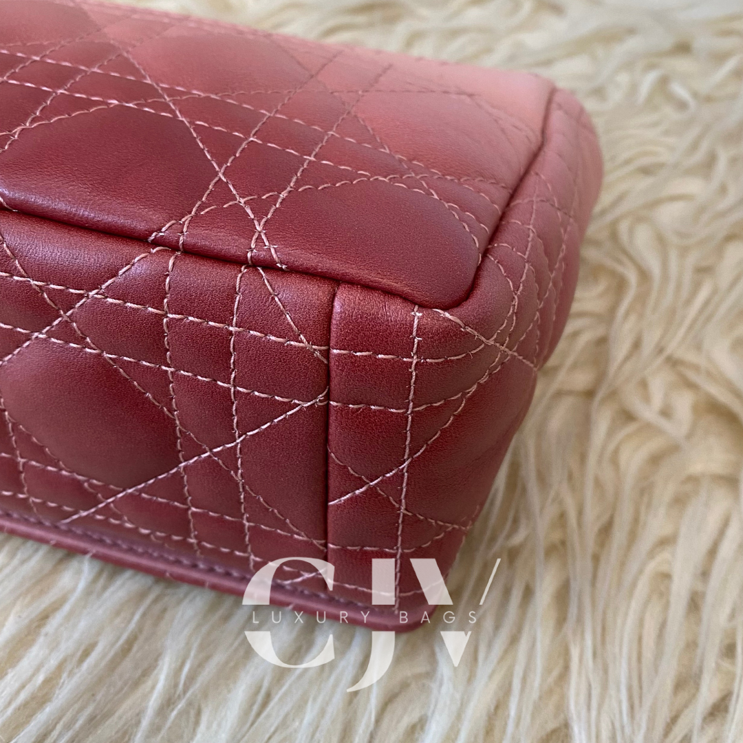 Dior Caro Small Ombre Red