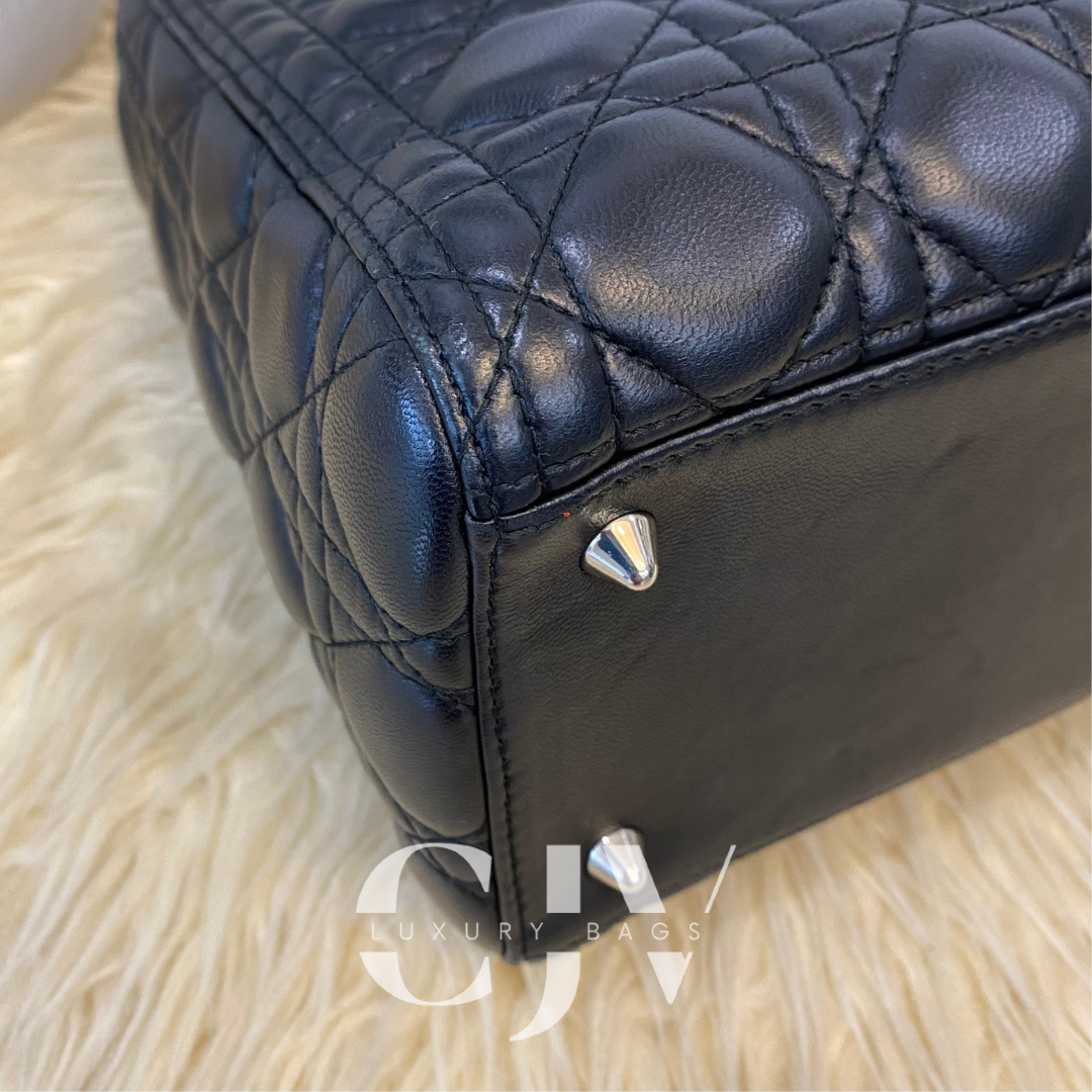 Lady Dior Medium Black SHW