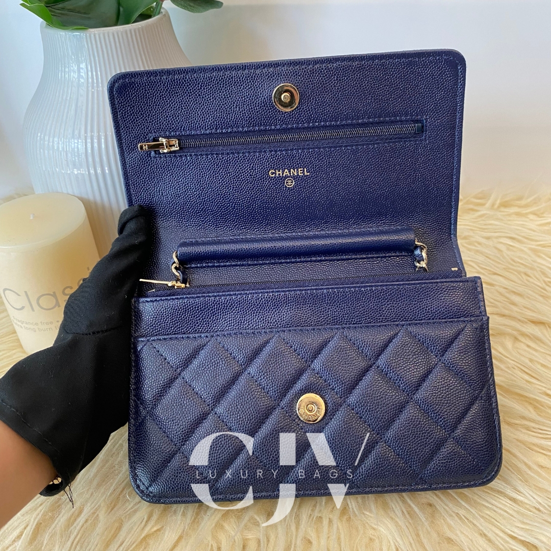 Chanel Woc Navy Blue Caviar