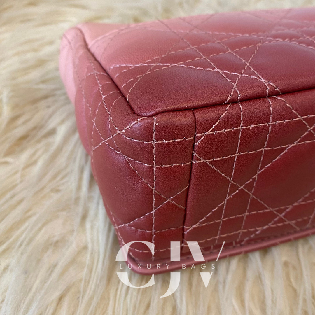 Dior Caro Small Ombre Red