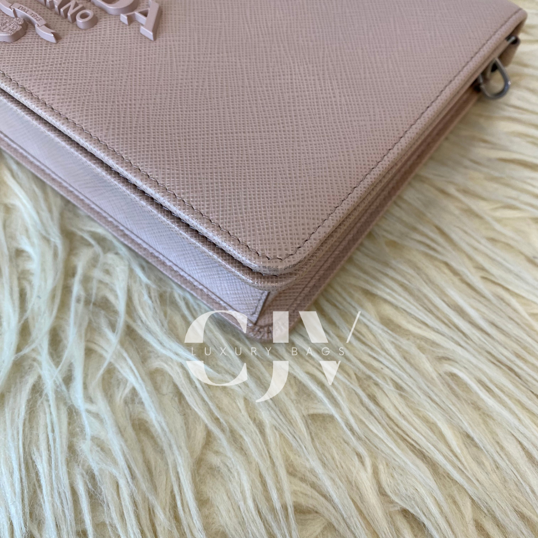 Prada Saffiano Woc Beige