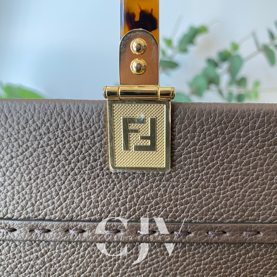 Fendi Sunshine Tote Brown