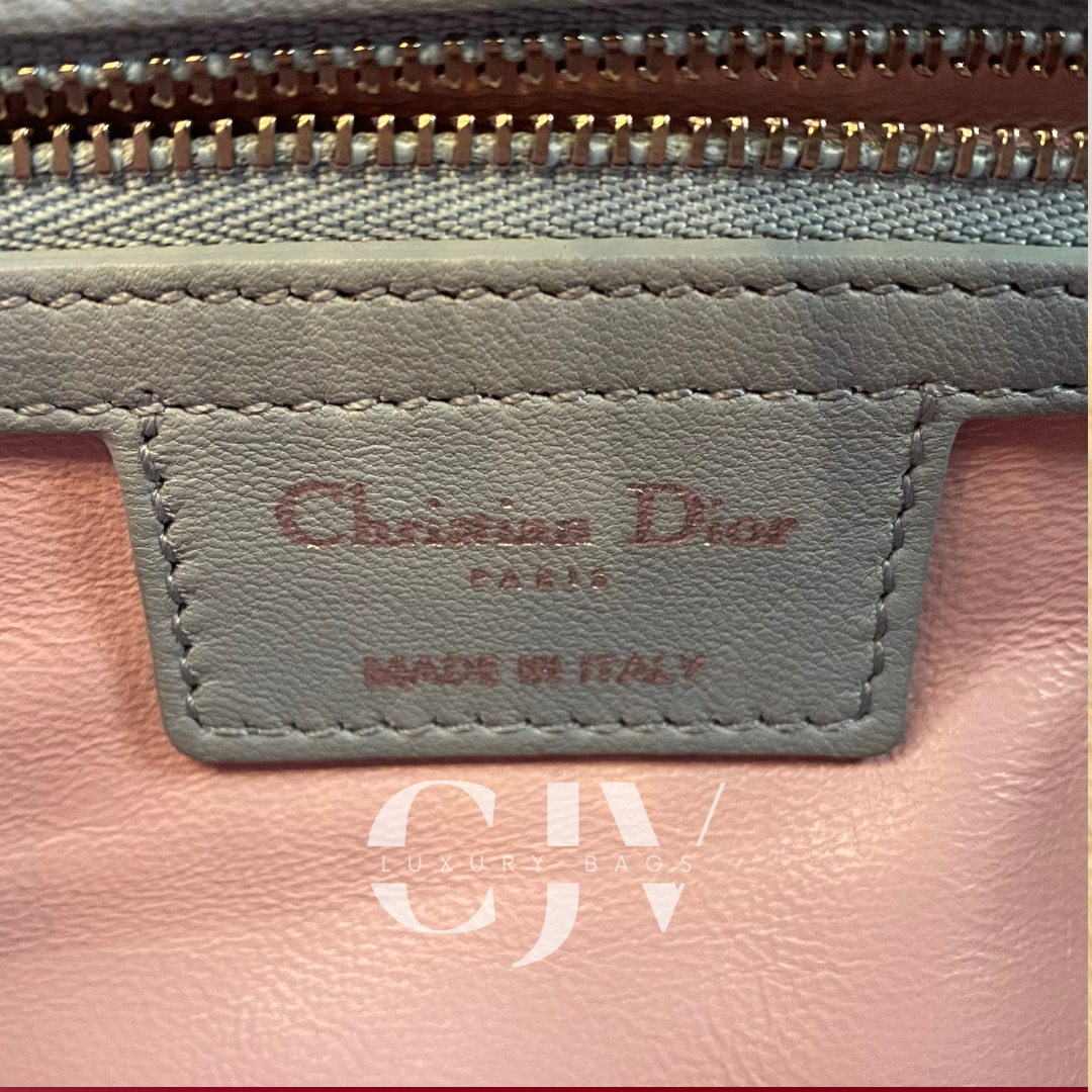 Lady Dior Large Tricolor Gray