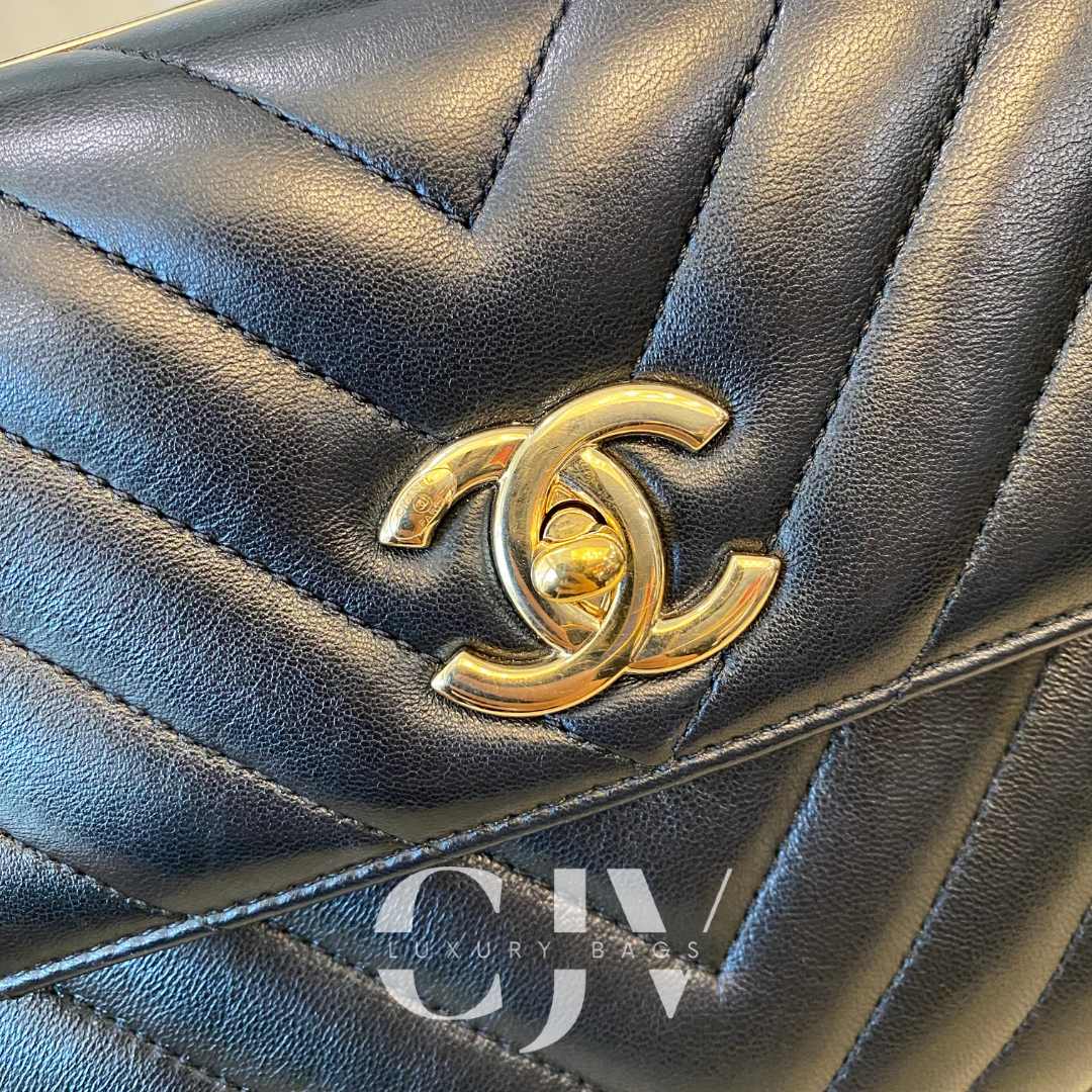 Chanel Trendy CC Top Handle Chevron S25