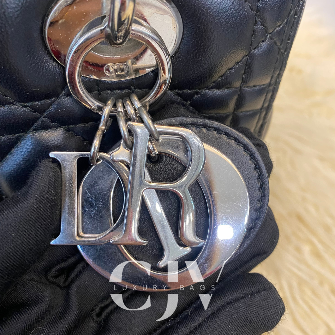 Lady Dior Medium Black SHW