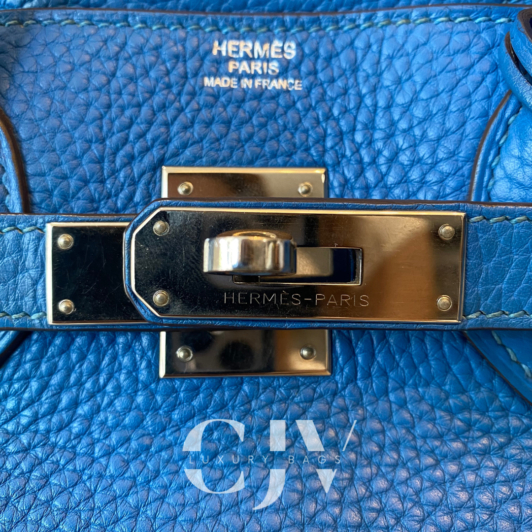 Hermes Birkin 30 Blue SHW