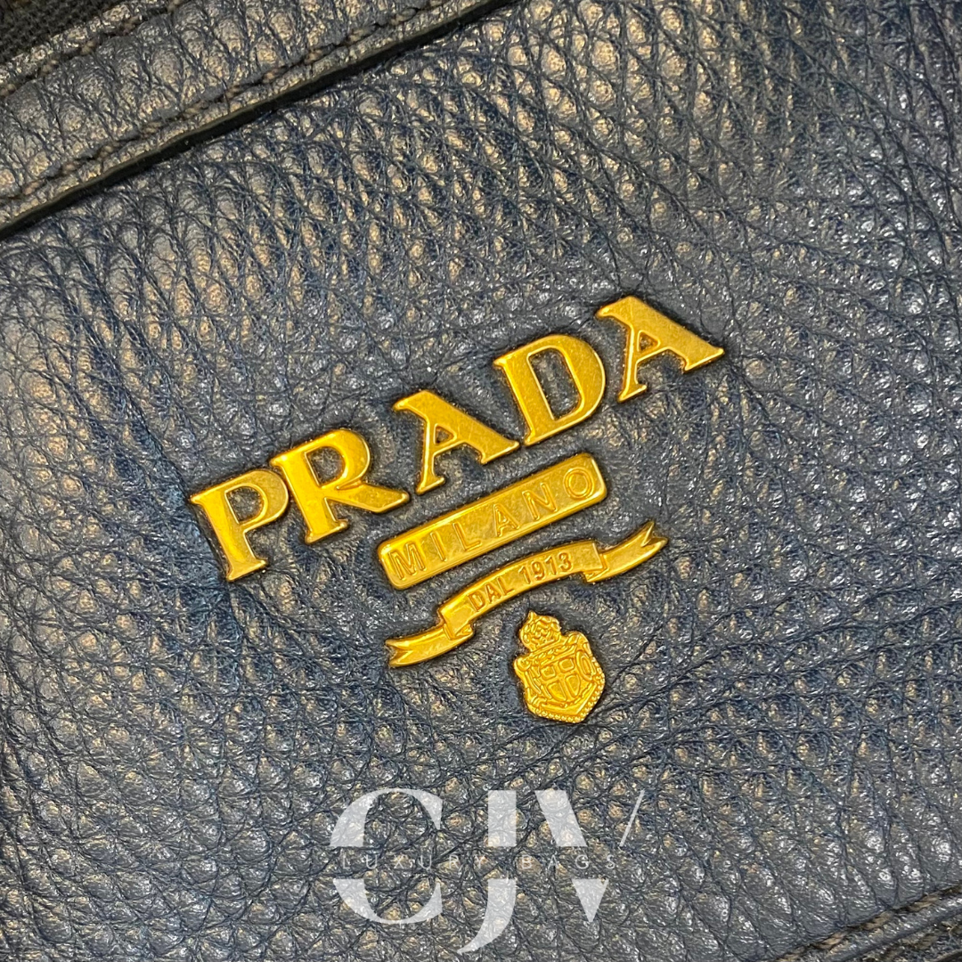 Prada Vitello Daino Blue