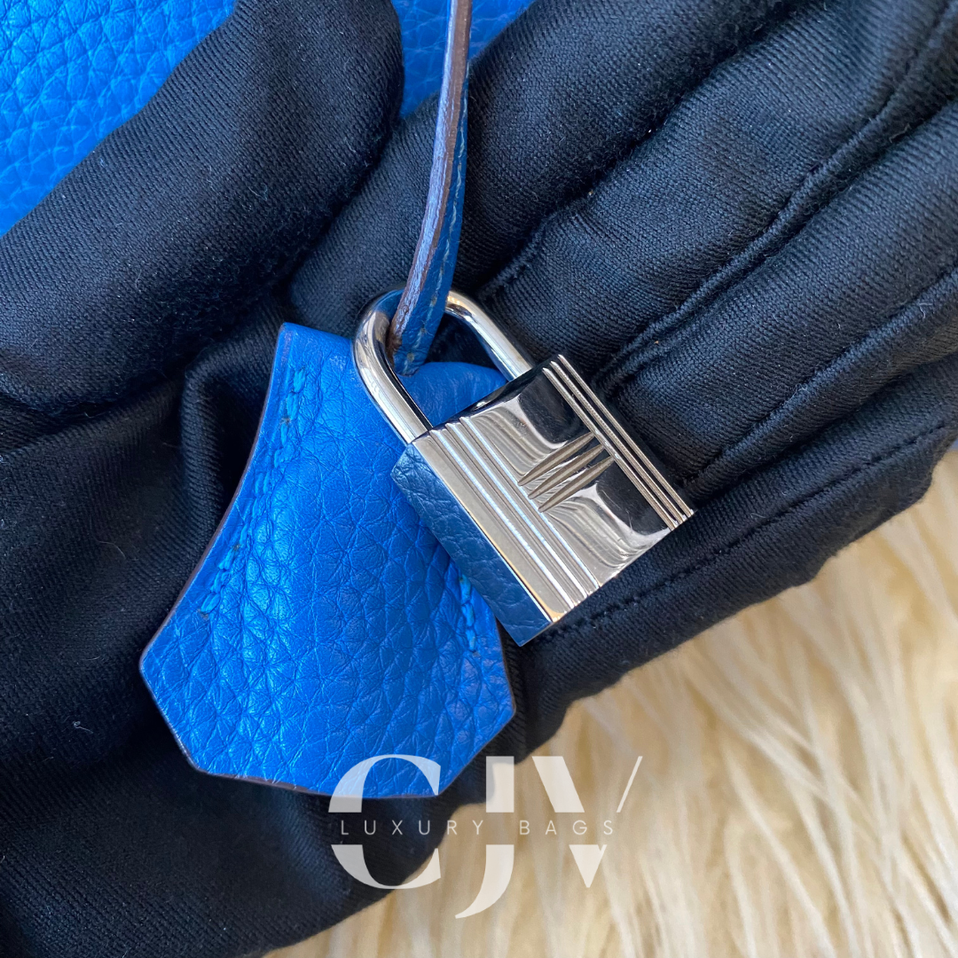 Hermes Birkin 30 Blue SHW