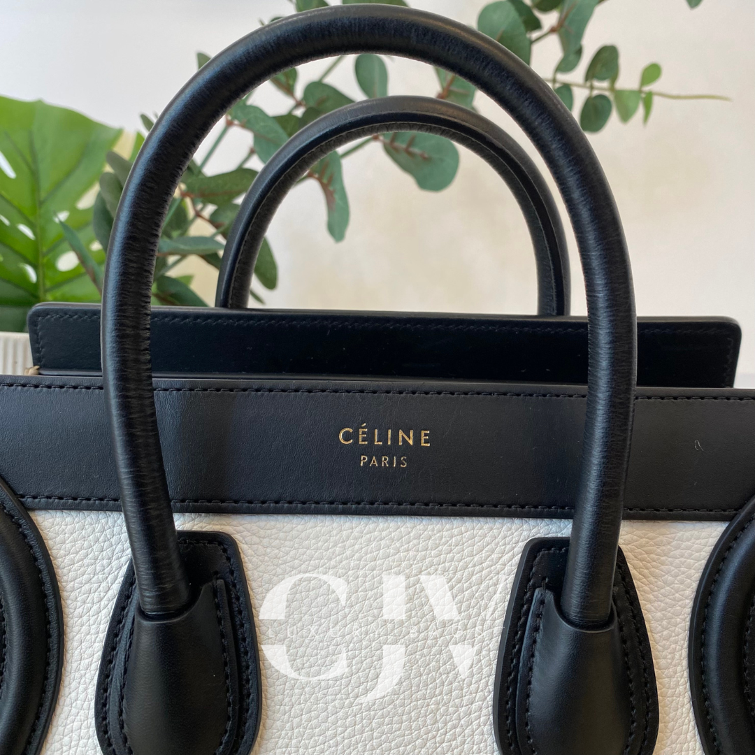 Celine Luggage Nano Tricolor