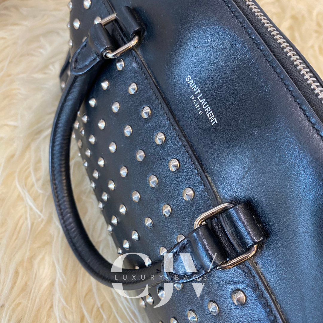 YSL Baby Duffle Studded Black