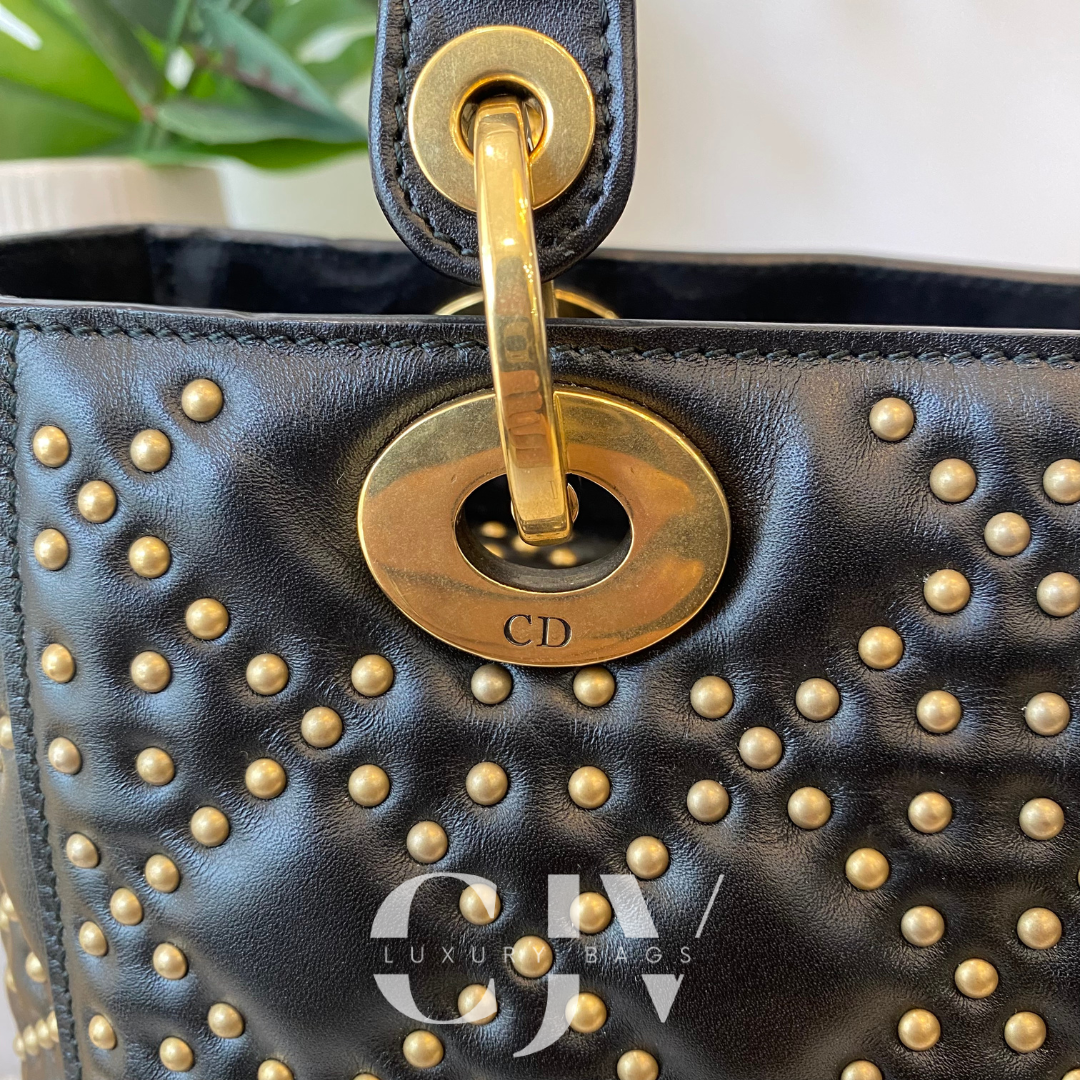 Lady Dior Studded Black