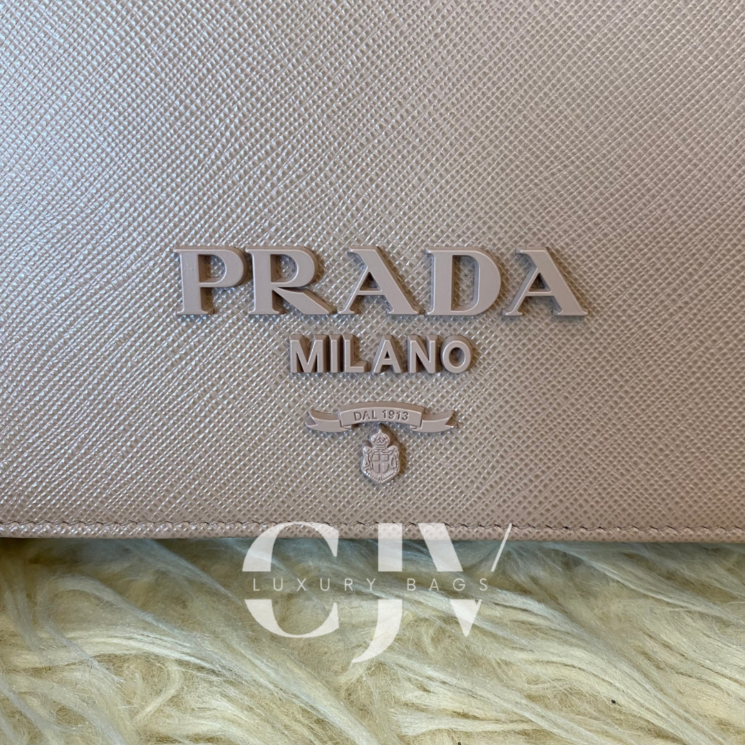 Prada Saffiano Woc Beige