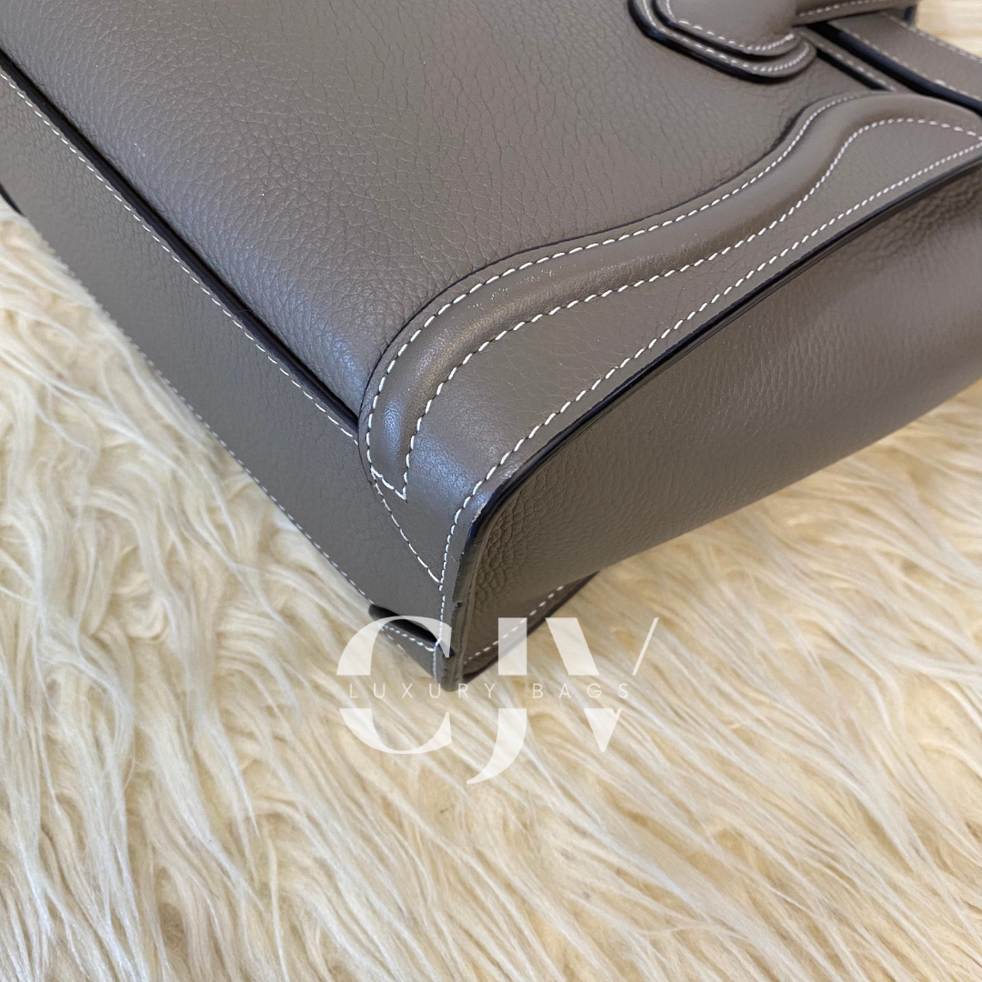 Celine Luggage Nano Etoupe