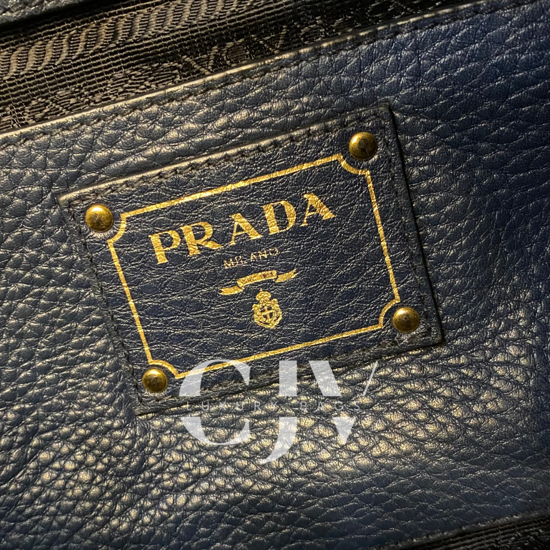 Prada Vitello Daino Blue