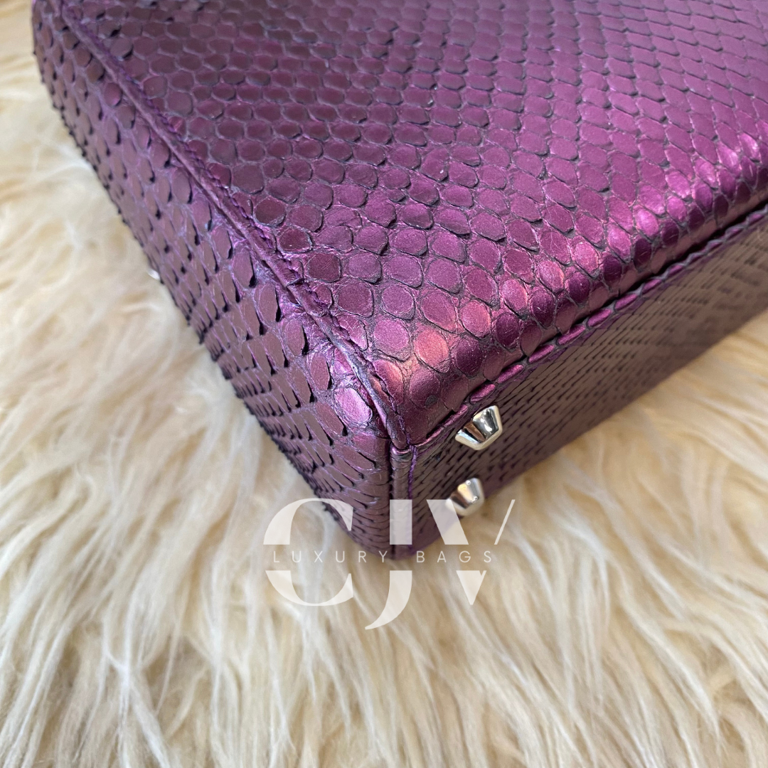 Lady Dior Mini Lizard Pink