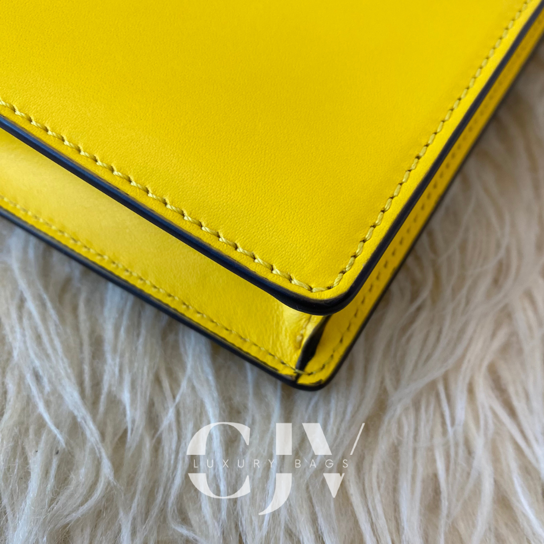 Fendi Flat Bagutte Yellow