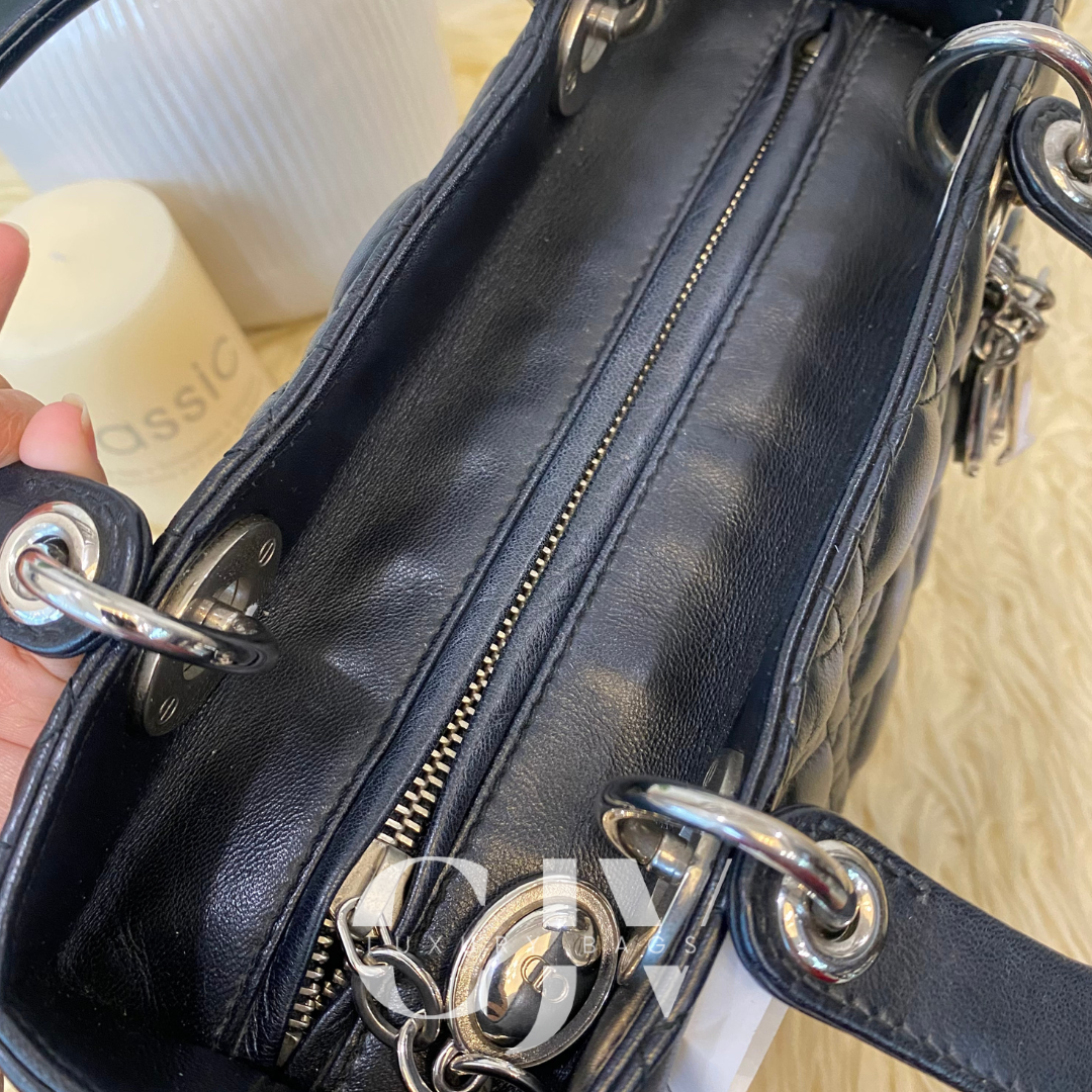 Lady Dior Medium Black SHW