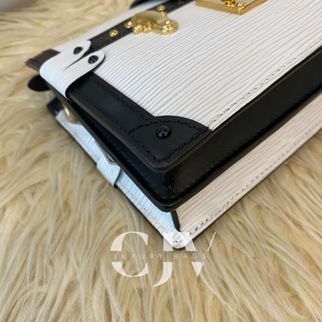 LV Trunk Clutch White