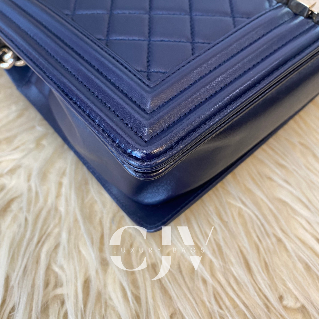 Chanel Leboy New Medium Midnight Blue Lambskin