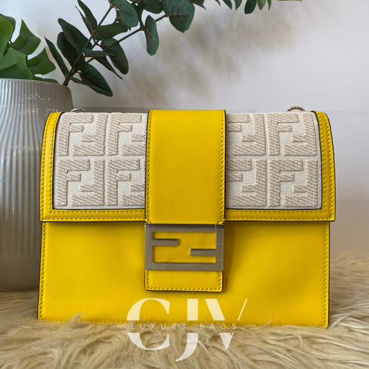 Fendi Flat Bagutte Yellow