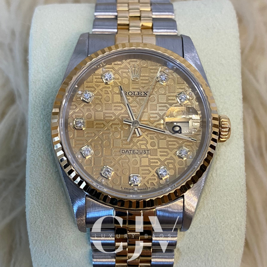 Rolex Datejust 36mm Gold Computer Face