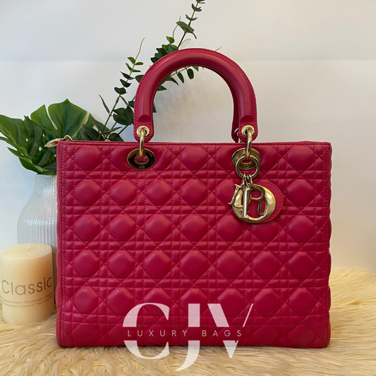 Lady Dior Large Pink