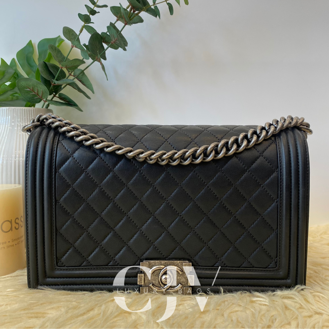 Chanel Leboy New Medium Black RHW (S19)