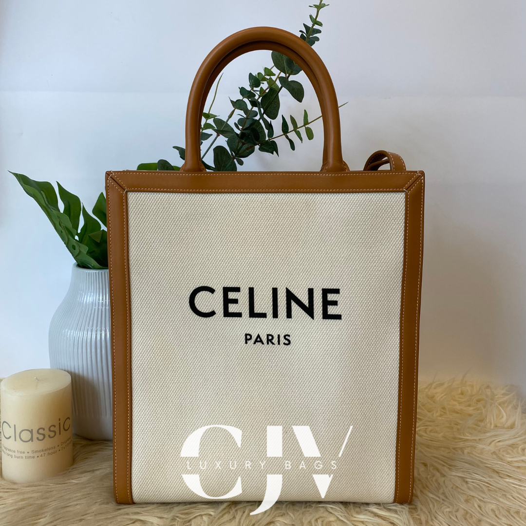 Celine Cabas Vertical Tote Small