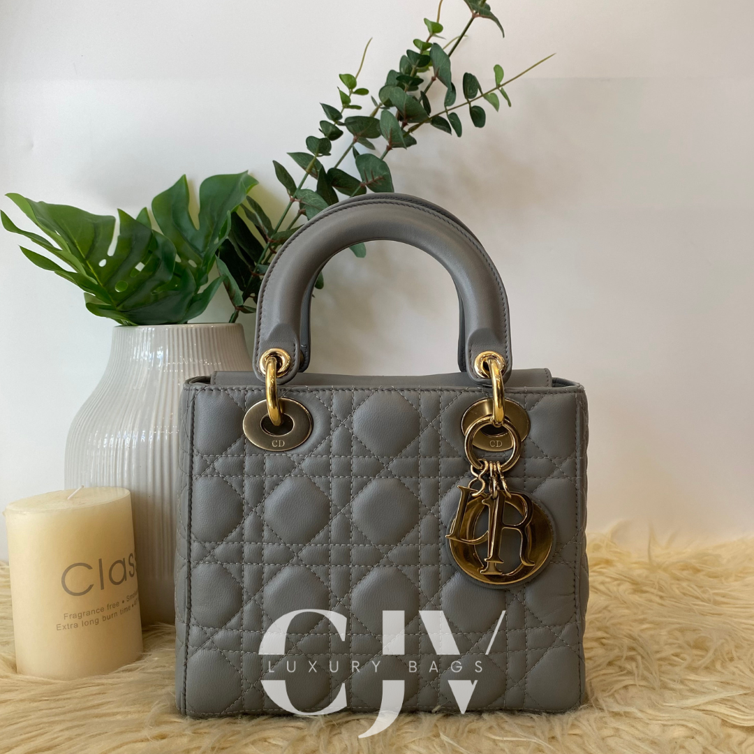 Lady Dior Small ABC Gray