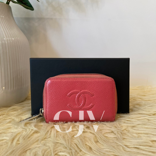 Chanel Zip Wallet Pink