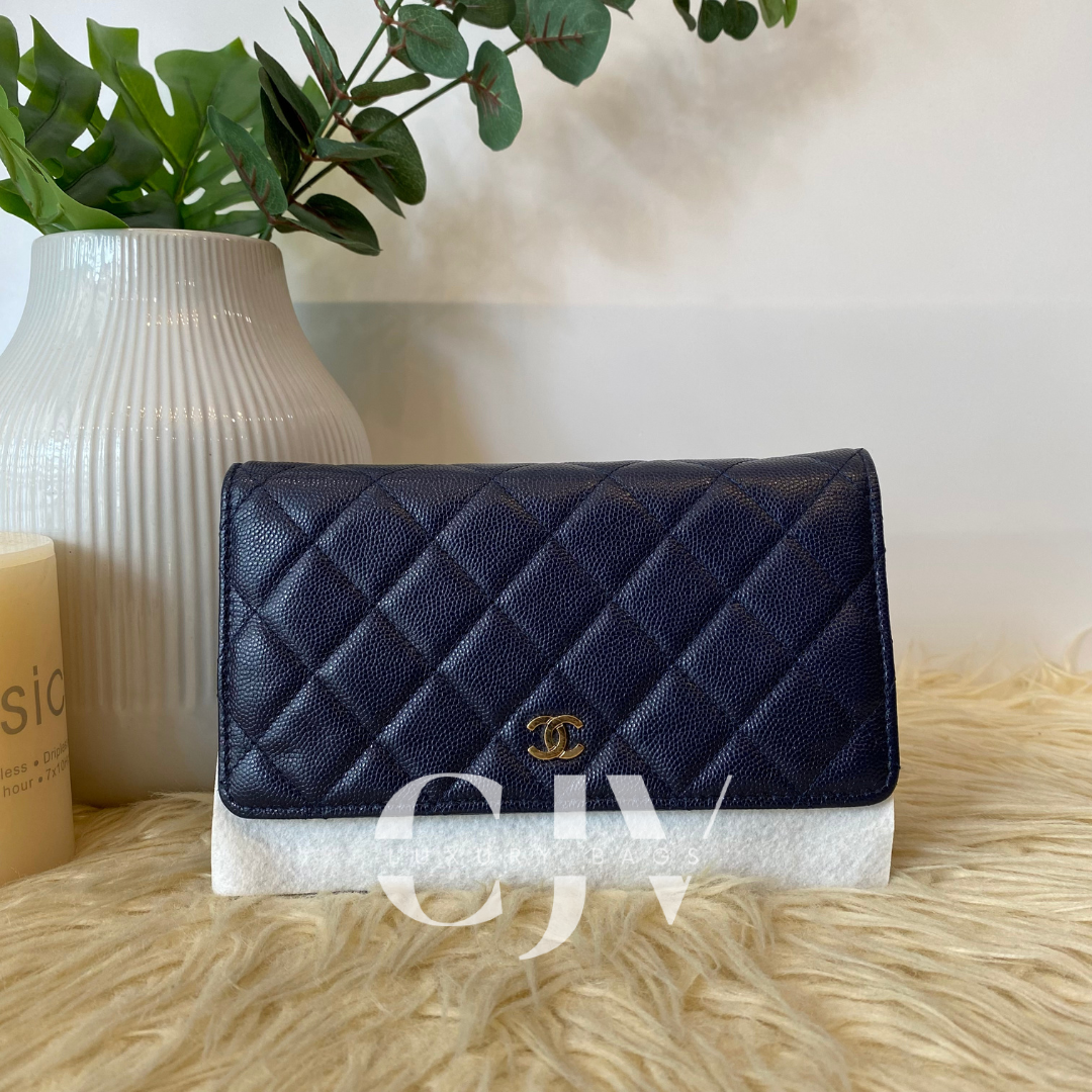 Chanel Woc Navy Blue Caviar