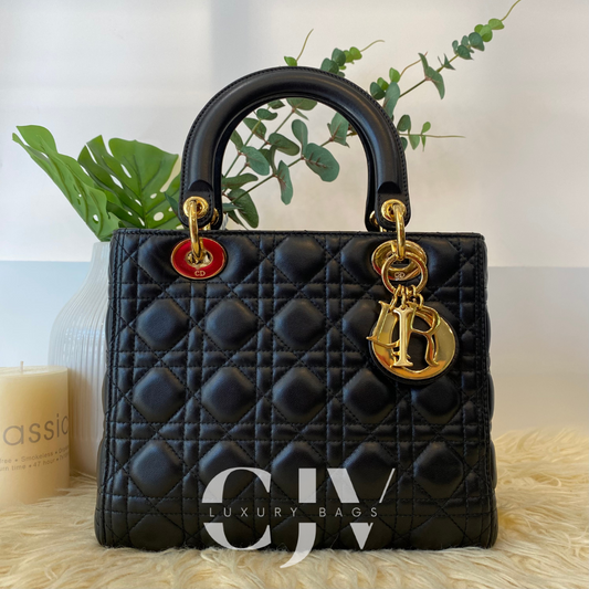 Lady Dior Black Medium