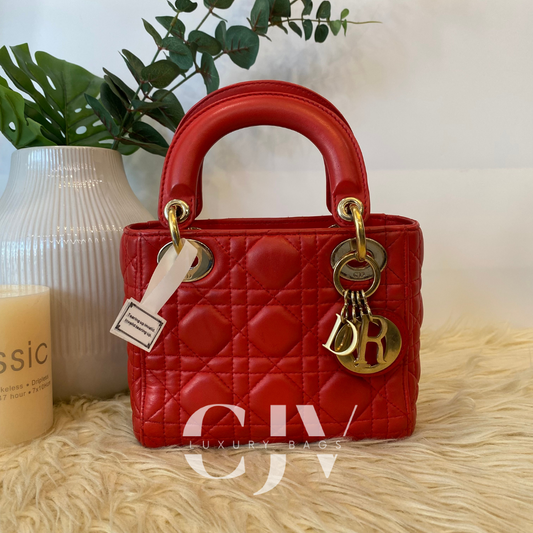 Lady Dior Mini Red