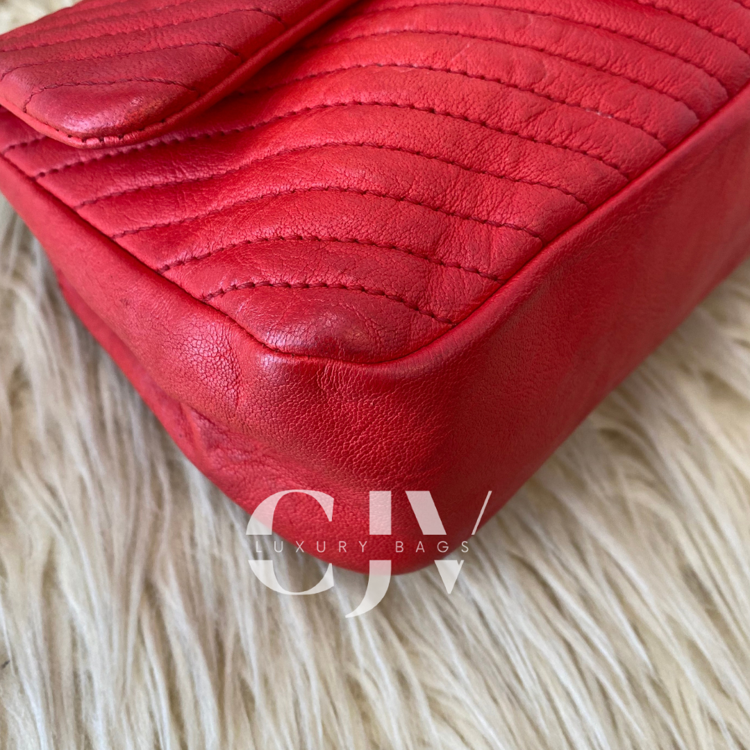 Chanel Medallion Charm Flap Red