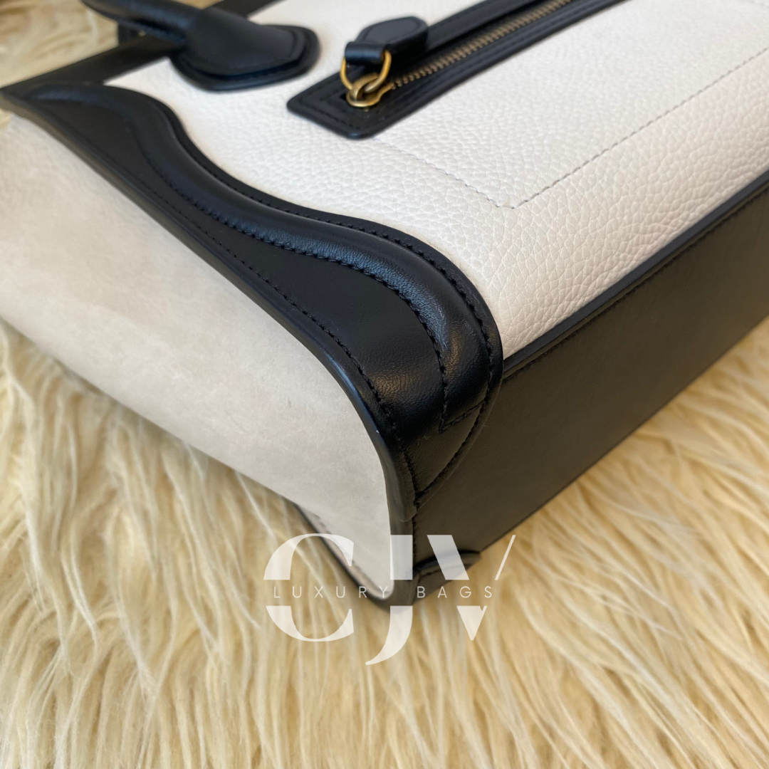 Celine Luggage Nano Tricolor