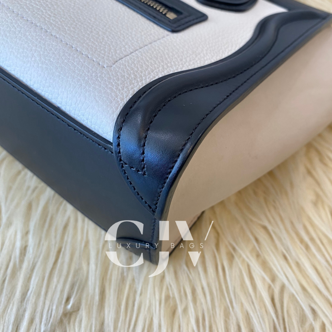 Celine Luggage Nano Tricolor