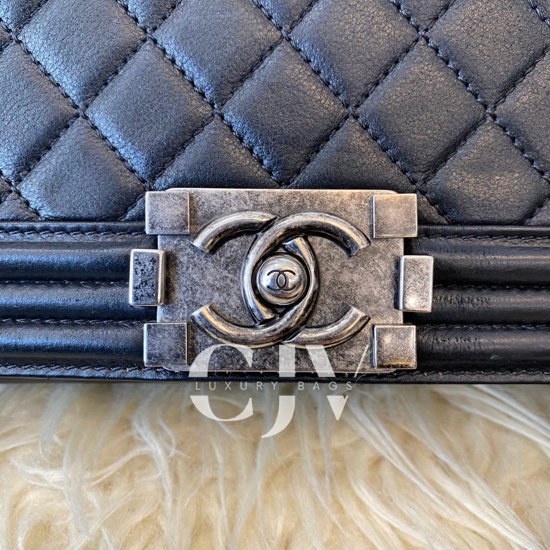 Chanel Leboy New Medium Black RHW (S19)