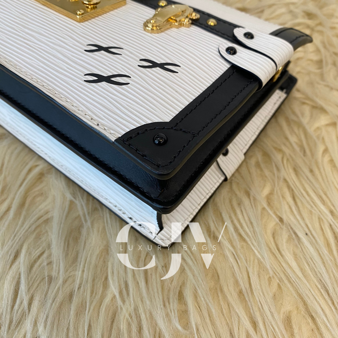 LV Trunk Clutch White