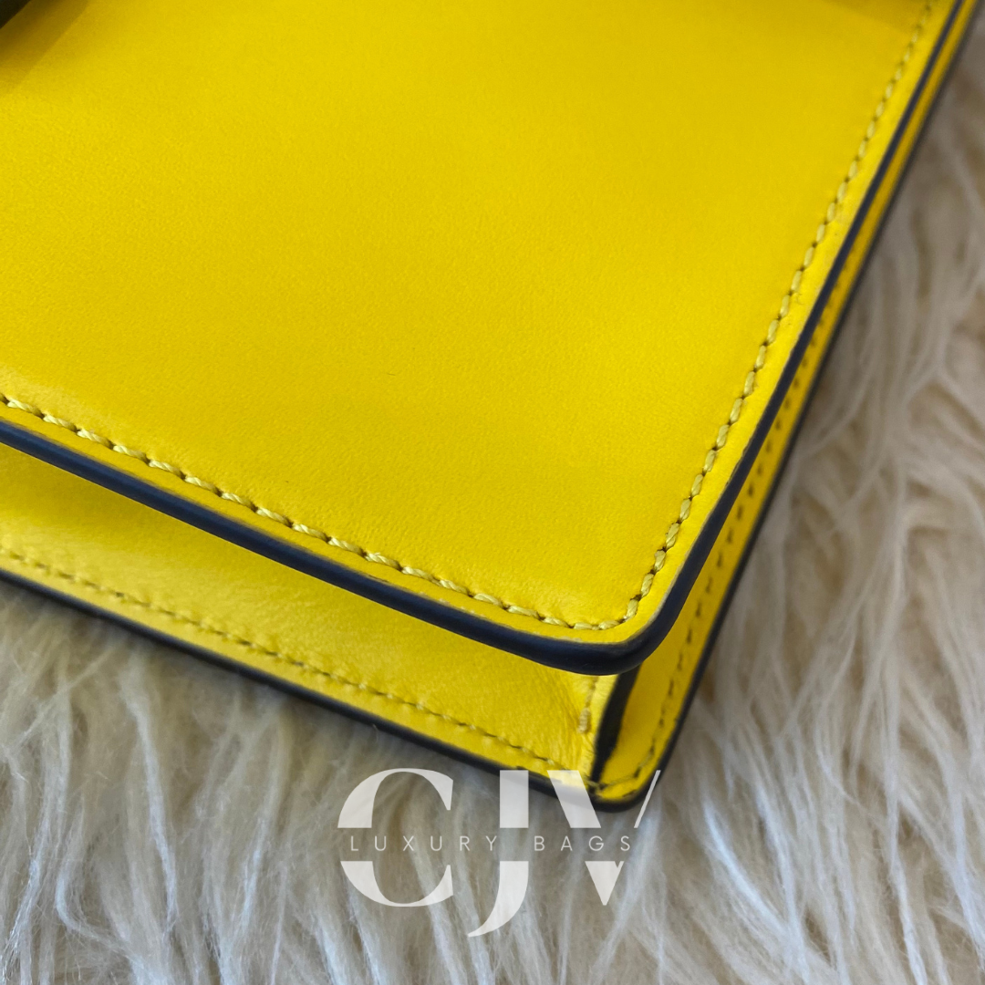 Fendi Flat Bagutte Yellow