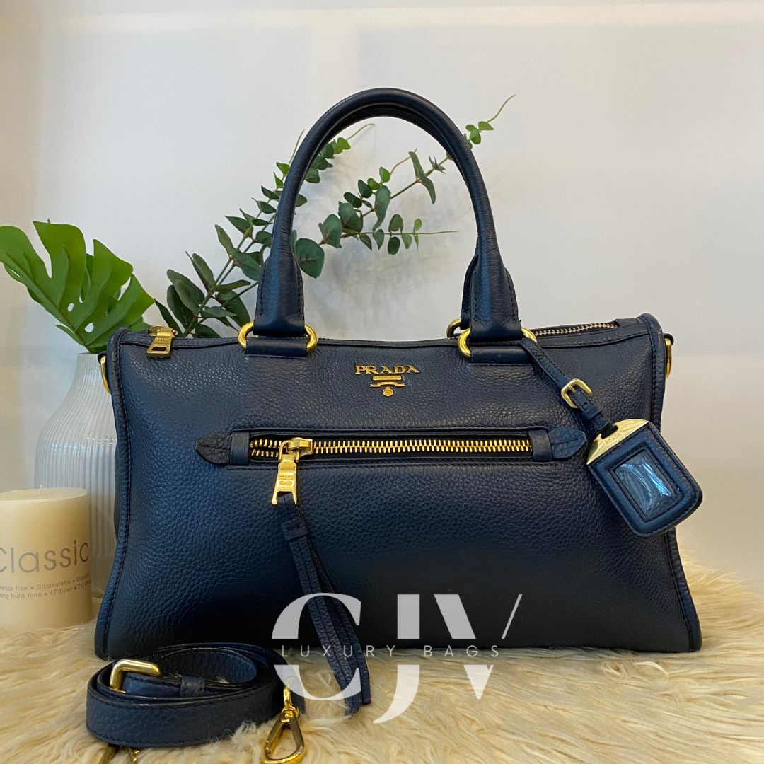 Prada Vitello Daino Blue