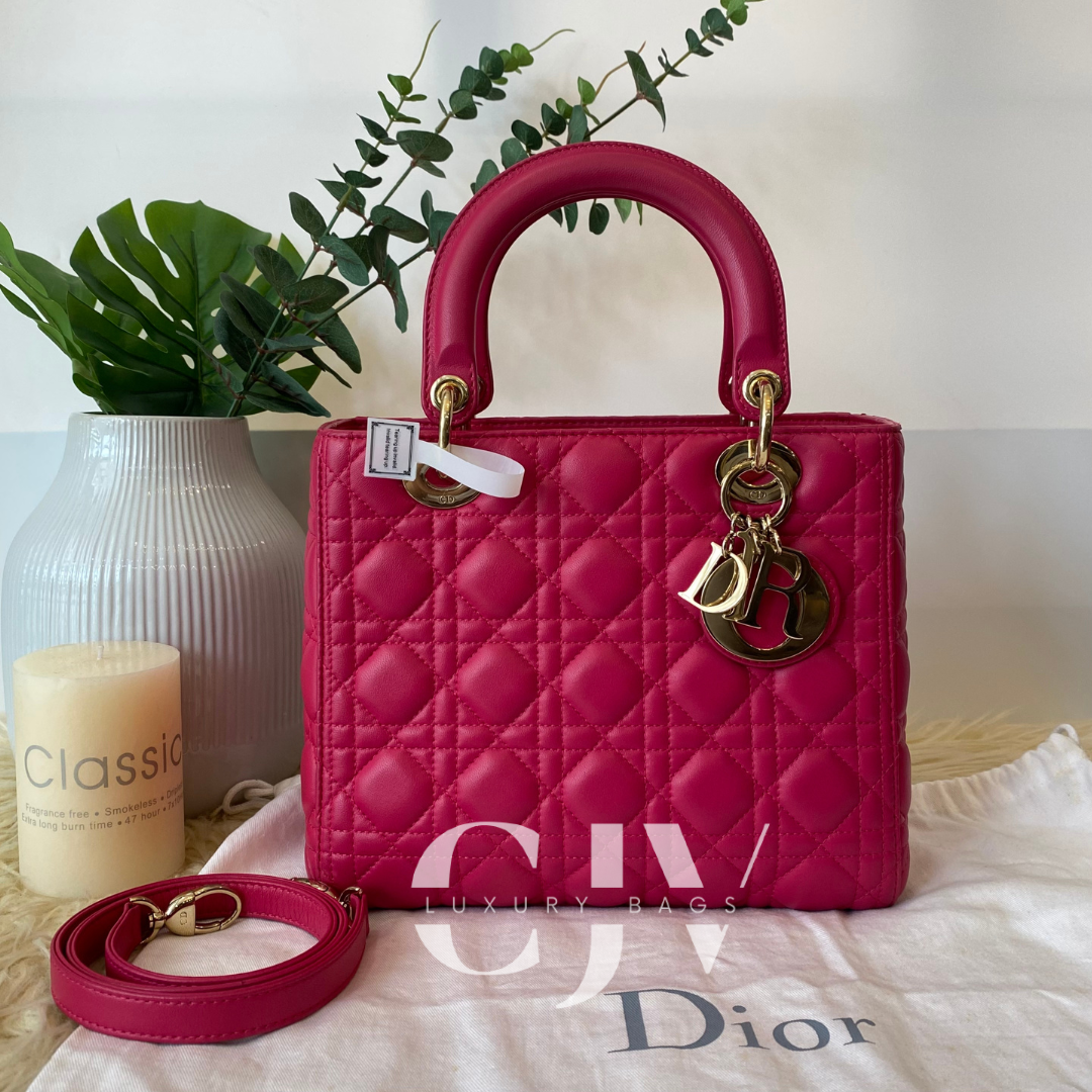 Lady Dior Medium Pink